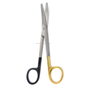 Tijeras de Disección Mayo SuperCut TC de Alta Calidad, Curvas, 6.75 Pulgadas, Acero Inoxidable, Carburo de Tungsteno, Instrumento Quirúrgico, CE ISO - Product Image 1