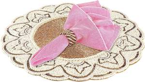 Exquisitely handcrafted with intricate beadwork these <b>table</b> <b>mats</b> add a touch of elegance and sophistication to any dining - Product Image 3