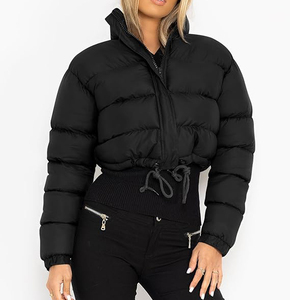 OEM Mujeres Invierno Crop Puffer Chaqueta Ropa De Mujer Nuevo Diseño De Alta Calidad Crop Custom Made Bubble Chaquetas Para Mujeres - Product Image 2