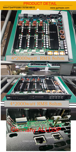 Subwoofer 2800 sistemi için güç amplifikatörü WATT almanya güç amplifikatörü DSP 4 kanal sıralı hat hoparlör 2ohm kararlı amplifikatörler - Product Image 6