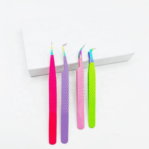 Pinzas para Pestañas Kaamir Instruments, de Alta Calidad, con Empuñadura de Diamante Sólido Arcoíris, Antimagnéticas, 10 mm, Varios Colores - Product Image 3