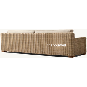 โครงอลูมิเนียมน้ำหนักเบา + โซฟาหวาย PE 2025ล้างทำความสะอาดได้สำหรับสวนหลังบ้านของครอบครัวหรืออพาร์ทเมนต์/ สวน - Product Image 4