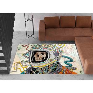 Alfombra de Astronauta con Calavera: Arte Graffiti, Alfombra Antideslizante, Alfombra de Chenilla - Product Image 4