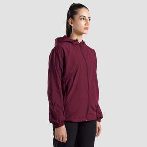 Maroon Rep Ridge Soft Shell <b>Workout</b> <b>Jacket</b> XL Size Water Resistant Lightweight Zipper Closure Polyester Fill Coated Printed - Product Image 3