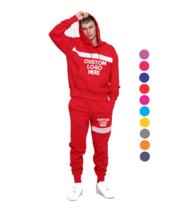 Conjunto de sudaderas y pantalones de chándal con forro polar de 280 GSM de gran demanda personalizado - Product Image 5