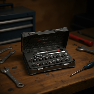 Juego de Llaves de Tubo Facom de 15 Piezas, 3/8'', Métricas, de 12 Puntas - Product Image 3