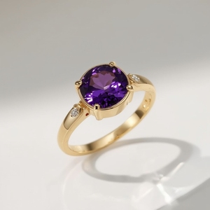 Anillo de Platino PT950 con Diamante Cultivado en Laboratorio, Corte Baguette, Bañado en Rodio, para Aniversario, Boda, Fiesta, con Detalles de Diamantes, Joyería Fina Elegante - Product Image 1