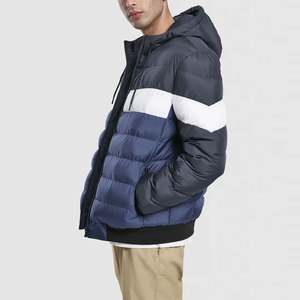 Veste matelassée en toile pour homme, col montant, séchage rapide, respirante, style urbain, couleur personnalisable, haute qualité à prix abordable - Product Image 2