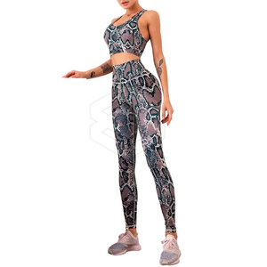 Transpirable de secado rápido Sport Legging Bra Mujeres Activewear Fitness Yoga Wear Bra Leggings Gym Yoga Sets - Product Image 2