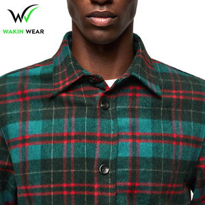 2025 Urban Street Style Premium Quality Flannel <b>Shirts</b> Breathable Soft Fabric with Stand Collar for Autumn Wear - Product Image 6