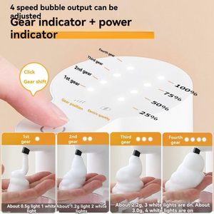 Dispensador de Jabón Automático Eléctrico con Sensor, Nuevo Diseño Moderno, Dispensador de Jabón Líquido o en Gel de Montaje en Pared - Product Image 4