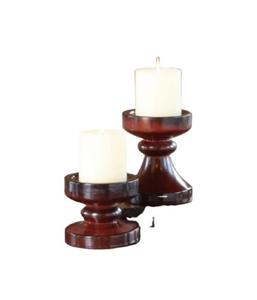 High Quality Exclusive Designer Candle <b>Holder</b> Set 2 Customized <b>Wooden</b> Metal Tableware for Weddings Home Decoration Good Quality - Product Image 1