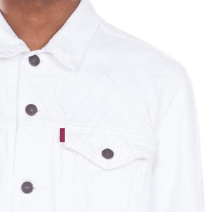 Vente en gros Vestes en jean pour homme Nouveau style confortable ajusté personnalisé à quatre poches Vestes pour homme à la mode OEM - Product Image 5