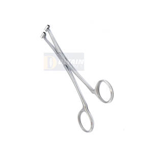 Stock! Pince de piercing corporel à septum en acier inoxydable de haute qualité Instruments chirurgicaux droits de taille personnalisée Source d'alimentation manuelle - Product Image 2
