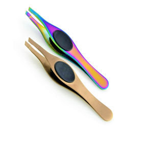 Pinza de Cejas de Acero Inoxidable Puntiaguda Personalizada de Primera Calidad para un Depilado Suave y sin Esfuerzo, Ecológica, Ligera y Reutilizable - Product Image 1