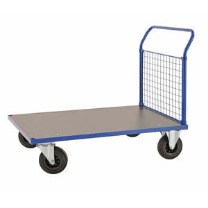 Industrial Shopping Enclosed <b>Platform</b> <b>Trolley</b> with Four- Three-Wheel Options Customizable Hand <b>Trolley</b> for Warehouse Storage - Product Image 1