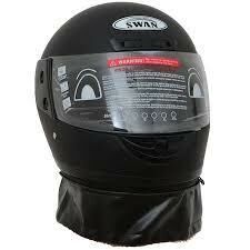 Copricollo casco modello nero opaco