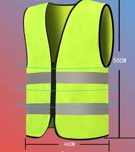 Chaleco y chaquetas de seguridad reflectantes para hombre de poliéster 100%, ropa reflectante de seguridad con cremallera multibolsillo - Product Image 5