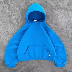 Sweats à capuche surdimensionnés épais et lourds 500GSM 600GSM 100% coton de haute qualité Fabricant personnalisé de sweats à capuche en molleton de coton à manches longues - Product Image 4