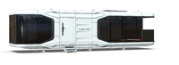Capsule spatiale S75, maison préfabriquée, pod de glamping pour hôtel, camping, chalet