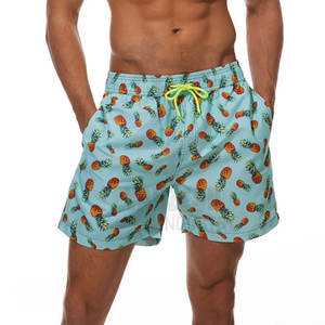 กางเกงขาสั้นผู้ชายสไตล์ไฮสตรีทยิมชายหาดกางเกงขาสั้นผ้าแคนวาสเอวยางยืดพิมพ์โลโก้ได้ตามต้องการ - Product Image 2