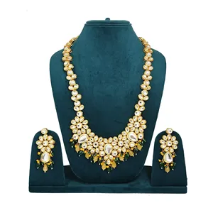 Juego de Collar de Novia Rani Haar Chapado en Oro de 18K, Joyería Fina con Circonita para Mujeres y Niñas, para Bodas y Fiestas - Product Image 2