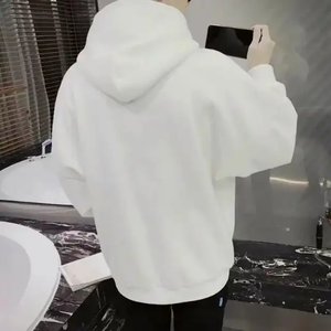OEM Pull unisexe uni de couleur unie French Terry Hoodie double couche à séchage rapide pour hommes pour l'hiver - Product Image 6
