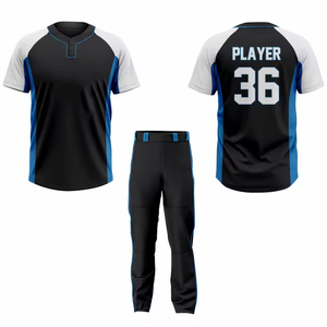 Uniformes de béisbol de softbol con logotipo personalizable más vendidos para hombres y mujeres Conjuntos de ropa de equipo Fabricación directa - Product Image 1