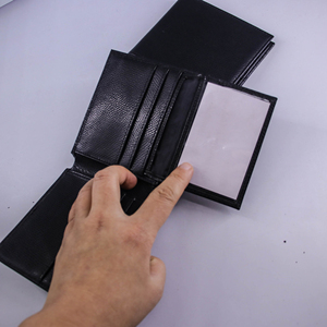 Cartera Corta de Cuero Genuino Unisex Más Vendida, Delgada, de Lujo, Minimalista, Tarjetero, Forro de Poliéster RFID, Uso Diario - Product Image 4
