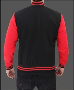 2024 Custom Embroidery Logo Wool Varsity <b>Jacket</b> Men's Fleece-Filled Windproof <b>Patchwork</b> Design - Product Image 6