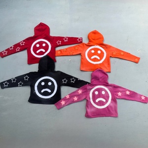 Fleece d'hiver épais 500 g/m² de qualité supérieure, coupe unisexe régulière, 3D pour sweats à capuche courts, 100 % coton, personnalisable OEM - Product Image 2