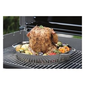 Parrilla para barbacoa de acero inoxidable cromado pulido (40,3x9,1 cm) - Product Image 2