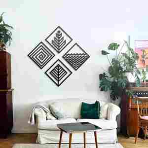 Marco de Arte de pared de Metal hecho a mano, Cuadrado abstracto, artesanía india, calidad, decoración del hogar para jubilación, cumpleaños, celebraciones de Ramadán - Product Image 4