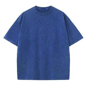 T-shirt Boxy à col côtelé en coton surdimensionné 300GSM pour hommes - Product Image 1
