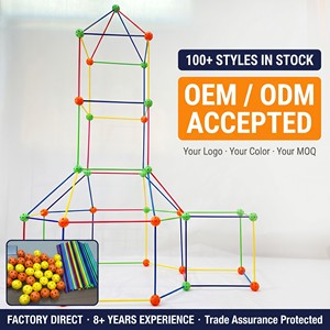 Kit de Construction de Forts STEM pour Enfants, Vente en Gros, 100 Pièces, Tente de Jeu Créative pour Garçons et Filles - Product Image 1