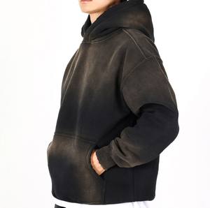 Sudaderas con capucha orgánicas personalizadas con lavado ácido informal para hombre, el mejor precio, venta al por mayor, básicos de algodón sólido 100% para la temporada de invierno, talla 6XL - Product Image 1