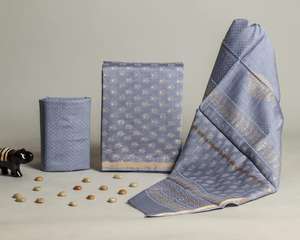 Tela de Algodón Brocado Abstracto Tejido Brillante para Vestidos, Material Étnico Multicolor Vibrante Sin Coser, Venta al por Mayor para Niñas Indias - Product Image 2