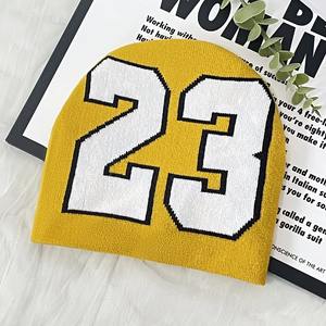 Winter Thickened Warm Men <b>Women</b> Letter Embroidery Designer <b>Beanie</b> <b>Hat</b> With Custom Logo with high quality - Product Image 5