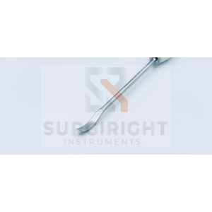 Ciseau d'extraction de CUP 7 mm courbé, manche blanc 80, avec plaque de frappe, garantie 1 an, par Surgiright Instruments - Product Image 4