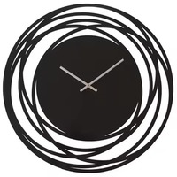 Horloge murale mécanique simple moderne en métal de luxe, étanche, pour hôtel, maison et salon