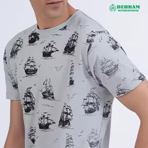 Camiseta de Alta Calidad para Hombre, Talla Grande, Corte Holgado, 100% Algodón, Impresión DTG, Hombros Caídos, Ecológica, Transpirable, 220g, Secado Rápido - Product Image 5
