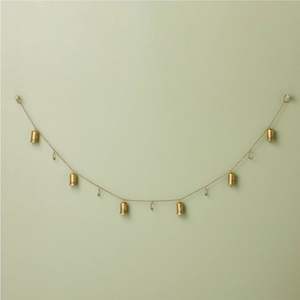 Guirnalda de campana dorada elegante para decoración navideña y navideña, guirnalda decorativa para bodas, fiestas, eventos y decoración del hogar - Product Image 4