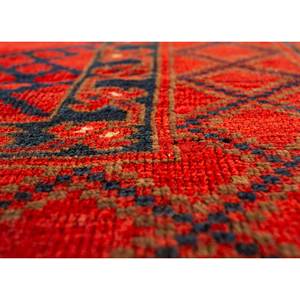 Kiaan Hand Knotted Wool Rugs <b>Red</b> Orange Geometric Abstract Kilim for Teen for Home Entryway Hallway-Paem-469 9x12 Rectangle - Product Image 3