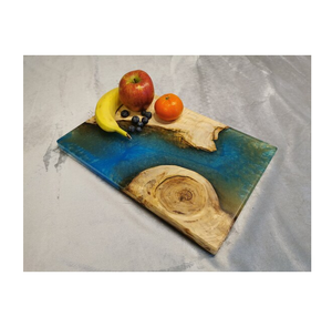 Tabla de cortar de resina y madera de excelente calidad, artesanías cuadradas, accesorios de cocina, tabla de cortar personalizada - Product Image 1