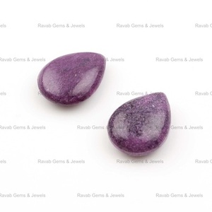 Lepidolite สีม่วงแท้ขนาด12X16มม. ทรงหยดน้ำตาเรียบบริโอเลตต์ปรับเทียบอัญมณีหลวมสำหรับเครื่องประดับ - Product Image 4