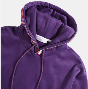 Sudadera con Capucha de Forro Polar para Hombre, Superventas, 100% Algodón, Transpirable, Diseño Sólido con Impresión Digital - Product Image 3