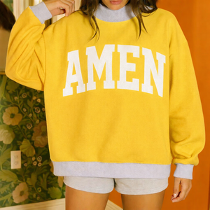 Women Oversized <b>Stand</b> Collar Printed Sweatshirt Casual Loose Fit Soft Fabric Autumn Winter Streetwear Pullover <b>Crystal</b> Badge - Product Image 4