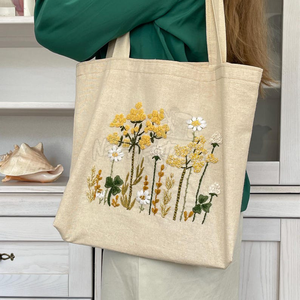 Sac fourre-tout brodé personnalisé Design personnalisé, sac à provisions durable et réutilisable du fabricant pakistanais - Product Image 5