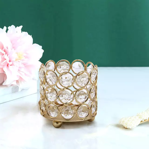 Bougeoir en cristal, décoration de la maison, autre support de bougie brillant, pour l'intérieur et l'extérieur - Product Image 6