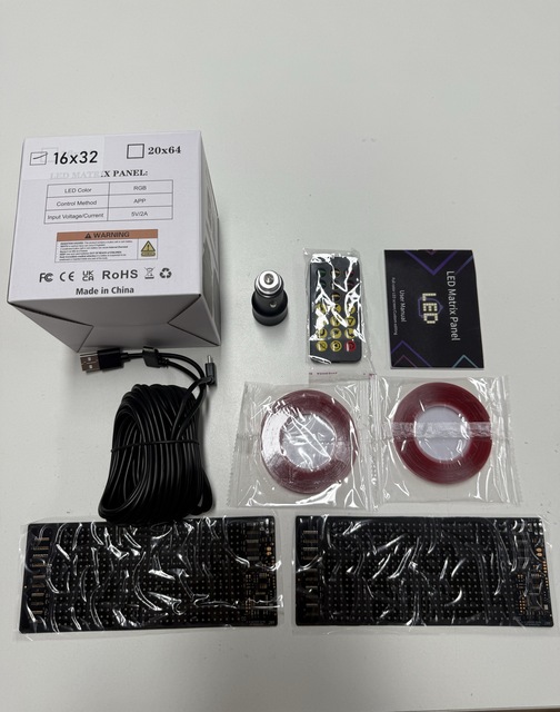 173x70mm Car Windshield LED Screen 5V Replacement New DIY Indicator Light Devil's Eye App Remote Control Animated Eyes Trucks